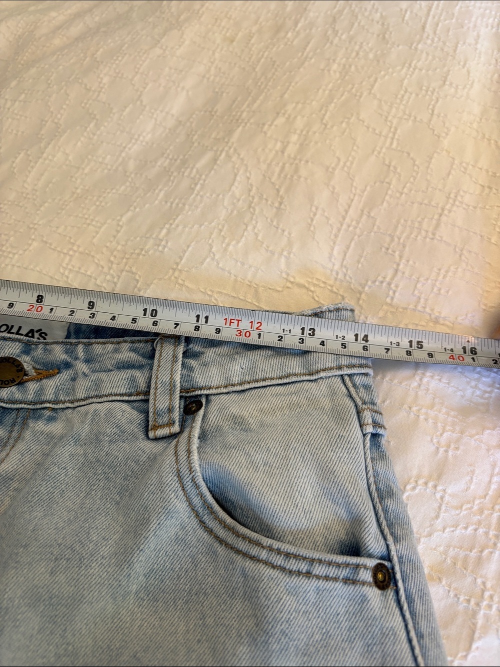 ROLLA'S High Rise Light Blue Baggy Jeans - Picture 11 of 14